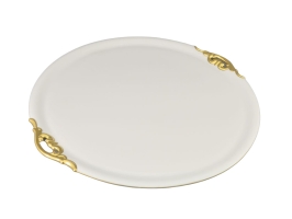 Поднос круглый с ручк. 52см арт.20111657-2604