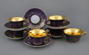 Набор кофейных пар 6 шт. 0,1 л. арт.13160424-D341