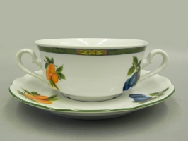 Набор чашек для супа  Фрукты с бл. 2р. 0,35л 6шт. арт.03160674-080H