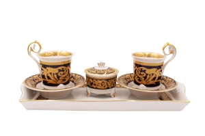 Подарочный набор чайный Тет-а-тет 6 предм. Ампир темно-синий арт.40140715-0592k