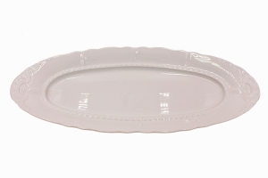Блюдо овальное 55,5 см. Белый фарфор арт.07111518-0000