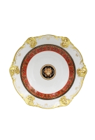 Миска на ножке глад. ажур. 23 см Диана, Медуза красная арт.38116165-1723