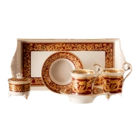 Подарочный набор чайный Тет-а-тет, Ампир бордовый арт.40140715-0503
