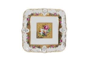 Миска квадратная ажур. 31 см Диана, Весенний букет №2 арт.38116146-1812