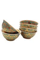 Набор пиал 12 см, 6 шт. Александрия, бирюза арт.36161322-2282