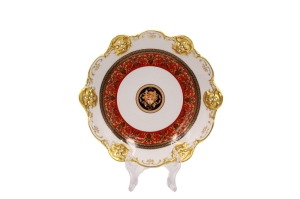 Миска круглая мелк. ажур. 17 см. Медуза красная арт.38111333-1723