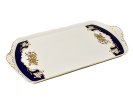 Поднос четырехгранный 41 см кобальт арт.07111645-1457