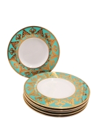 Набор тарелок 33см-6шт. Александрия, бирюзовая арт.52160333-2292