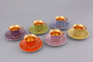 Набор чашек высоких 0,10 л. с прям. нож. 6 шт 13160413-0341