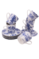 Набор чашек с блюдцем 0,20 л, (6шт). Коллекция "Пастораль" арт.53160415-1255k