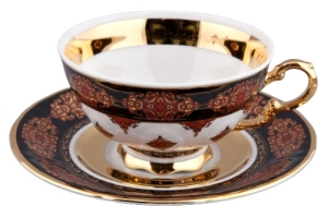 Набор чашек низких с блюд. 0,2 л 6 шт, Соната Линия Турция арт.07160425-2091